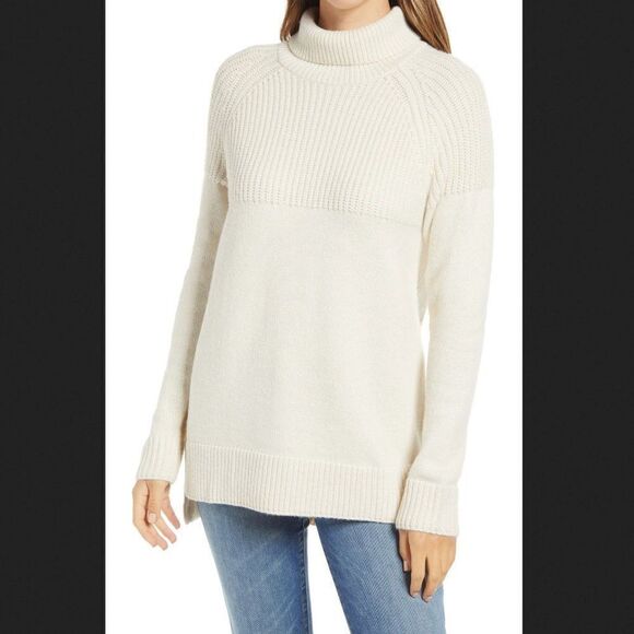 SWEATER SALE 3/$30 Caslon Beige Beach Tunic Sweater - Picture 1 of 5